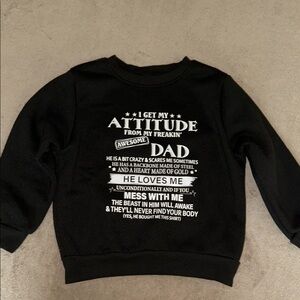 Black Expressive Sweatshirt [3Y]